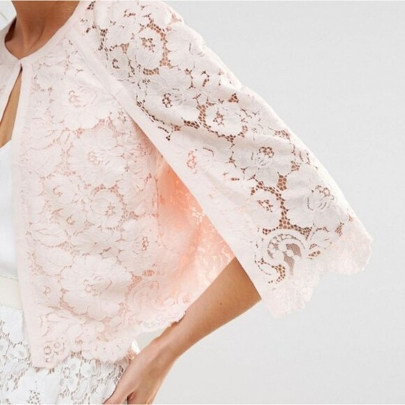 NWT TED BAKER LACE CAPE CARDIGAN - Picture 3 of 8